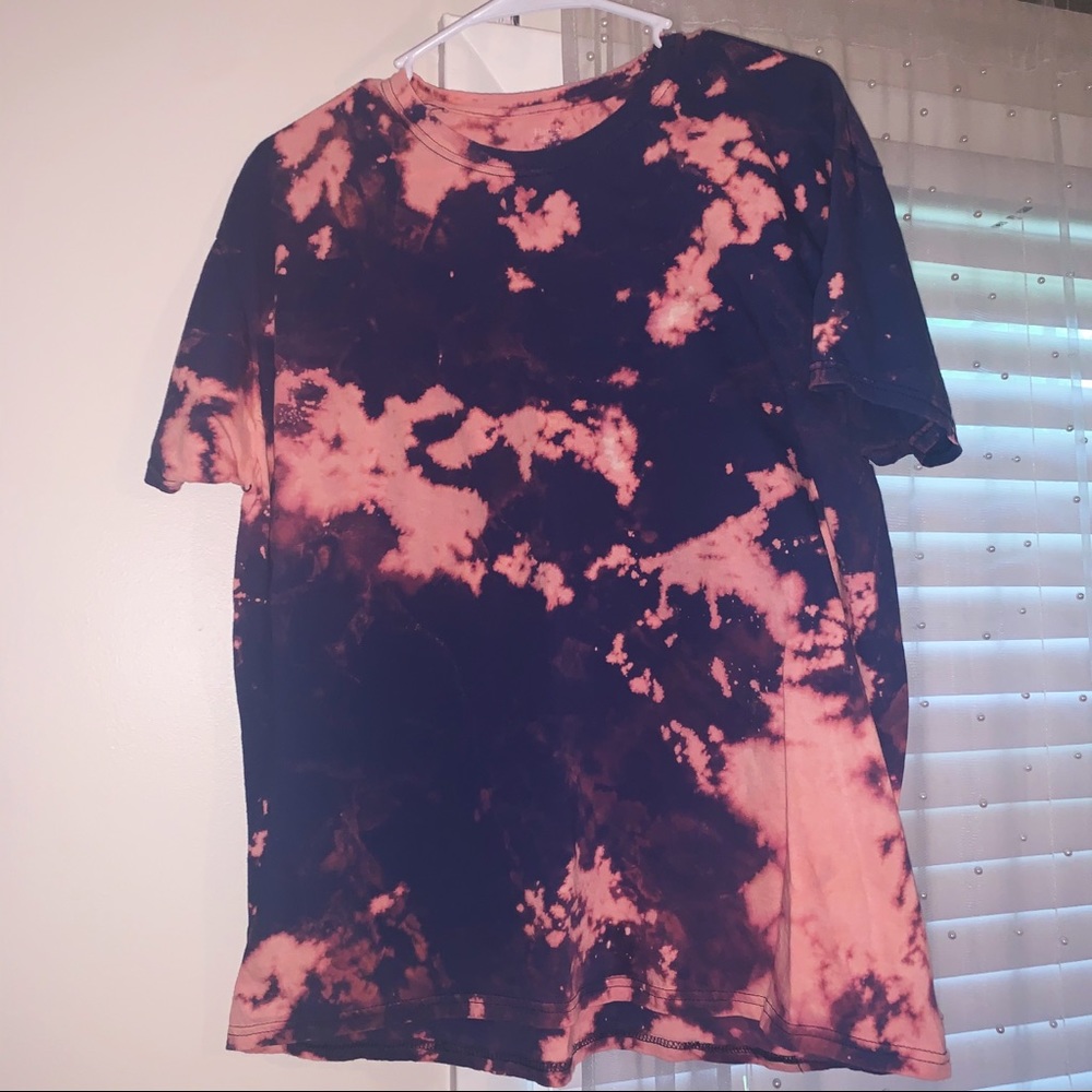 Oversized Bleach Dye T Shirt